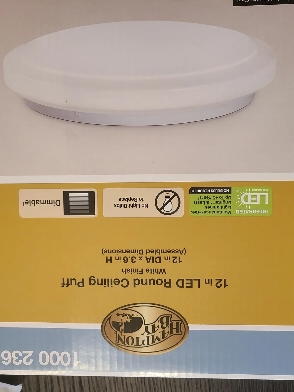 White LED Round Ceiling Light Flush Mount